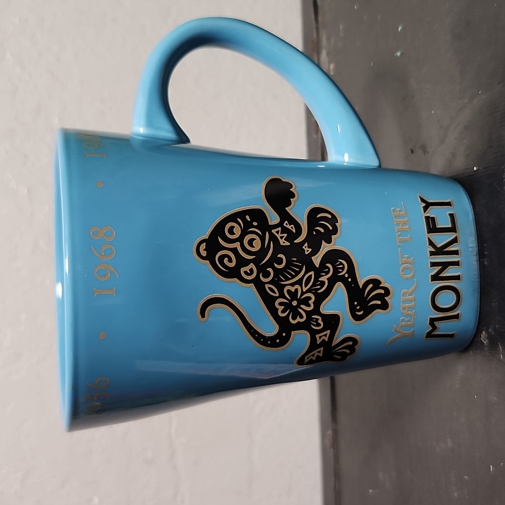 FISHER Year of the Monkey 1956 1968 1980 1992 2004 2016 Coffee Mug  Stoneware